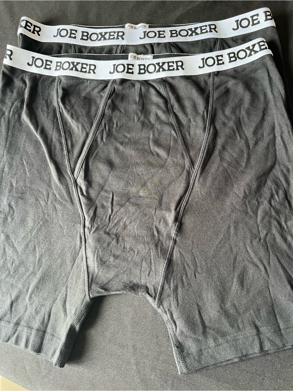 Joe Boxer Men’s Black Stretch Boxer Briefs - 2-Pack